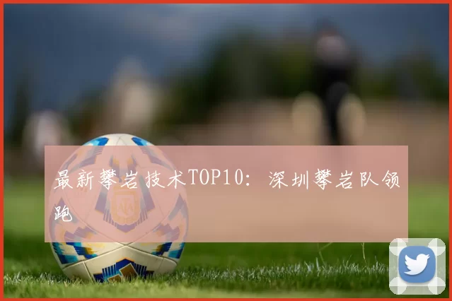 最新攀岩技术TOP10：深圳攀岩队领跑